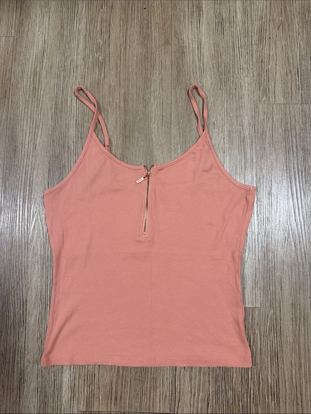 Guess Women’s Coral Zip-Front Cami Tank Top XL